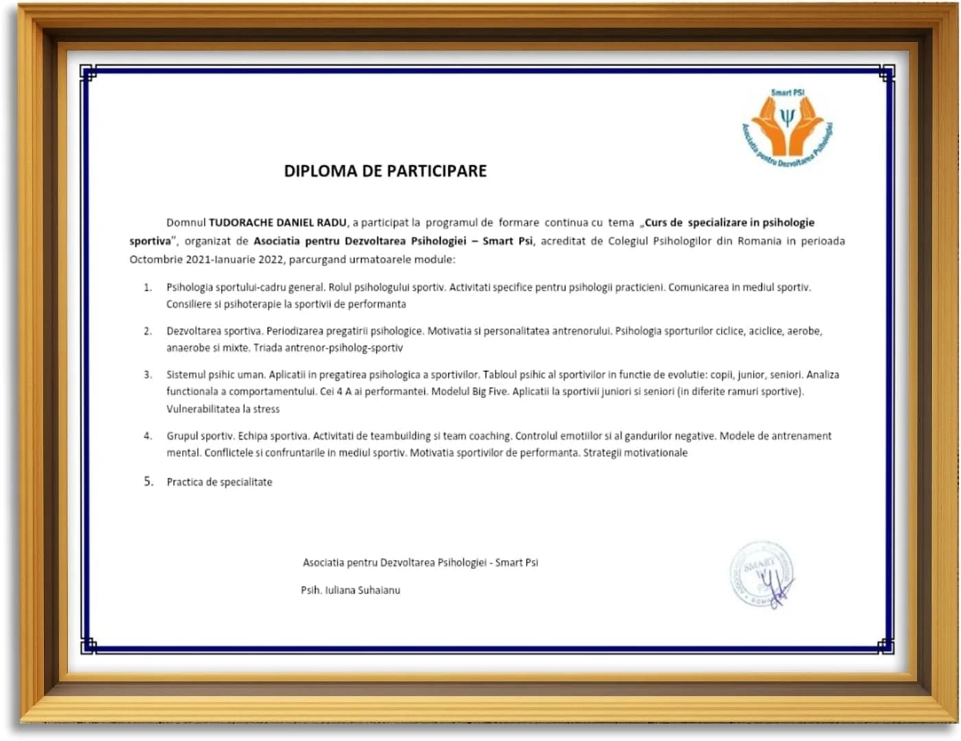 Sports Psychology Specialization